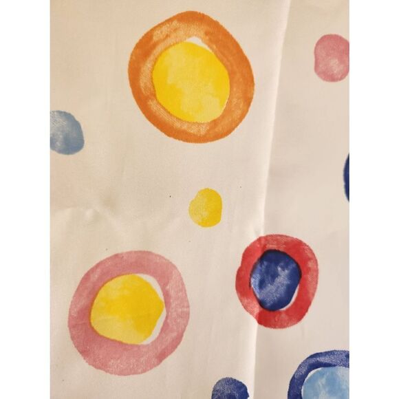 Shower curtain 90's polka dot bright happy colorful spots - Picture 2 of 4